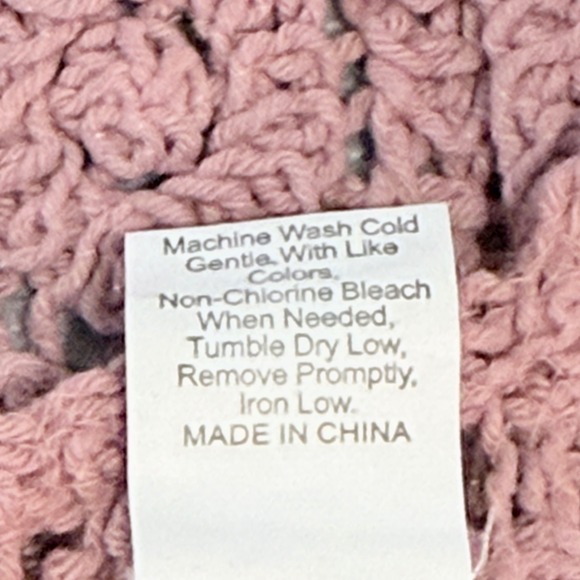 Crochet Fringe Halter Crop Top Womens sz S Boho Summer Festival Beach - Picture 5 of 10